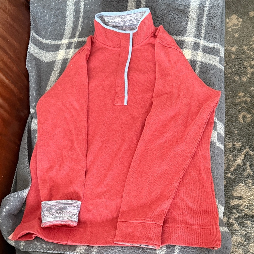 Orvis women’s Red Quarter-Zip Pullover